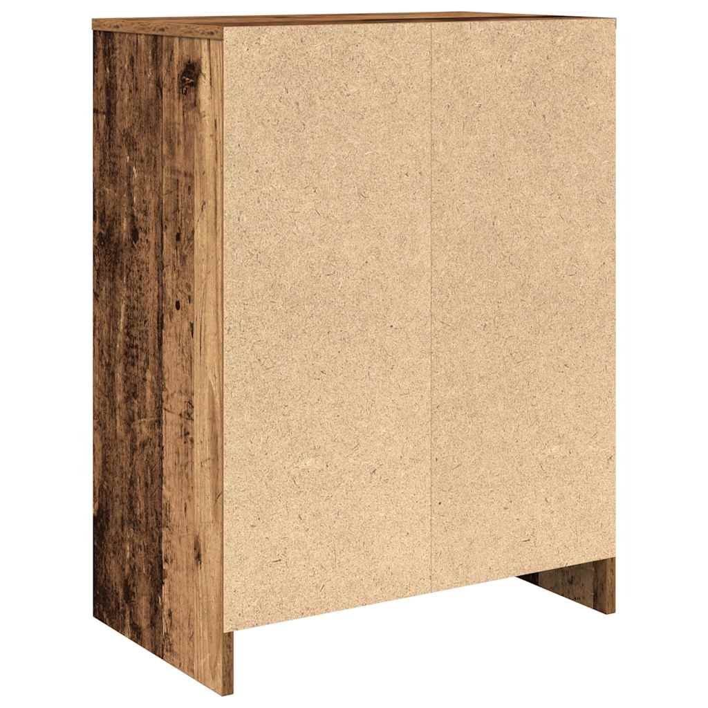 Schuhschrank Altholz-Optik 57x34x76 cm Holzwerkstoff