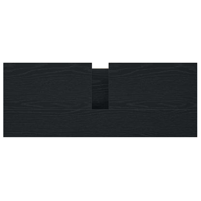 Waschbeckenunterschrank mit Schubladen Schwarz Eichen-Optik