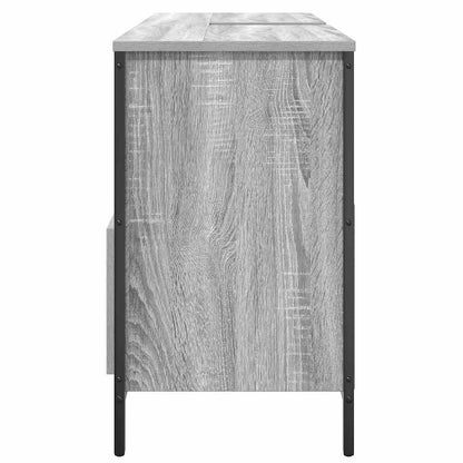 Waschbeckenunterschrank mit Schubladen Grau Sonoma 90x34,5x60cm
