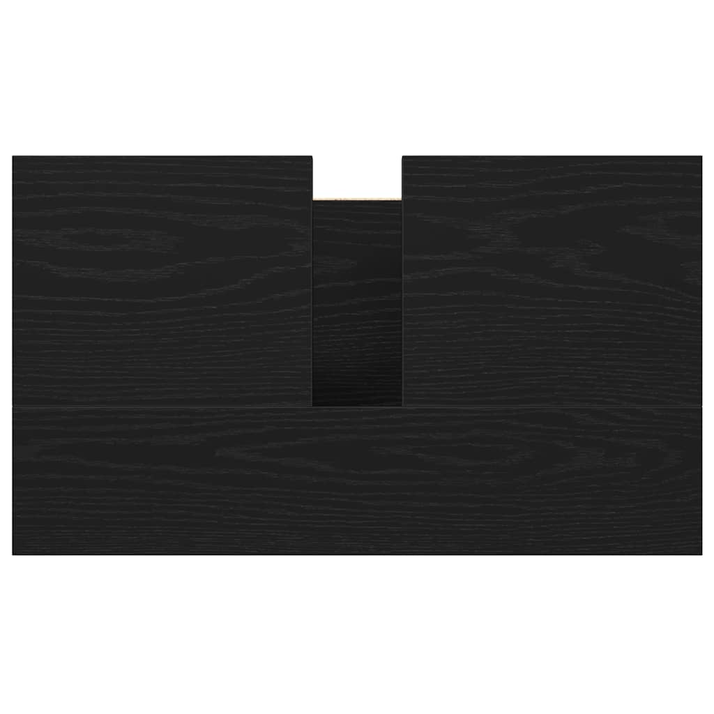 Waschbeckenunterschrank Schwarz 60x34,5x60 cm