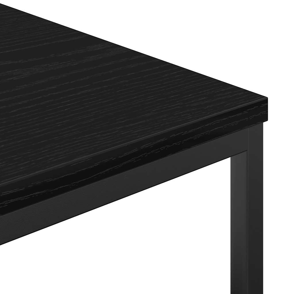 Badschrank mit Regalen Schwarz Eichen-Optik 36x35x95 cm
