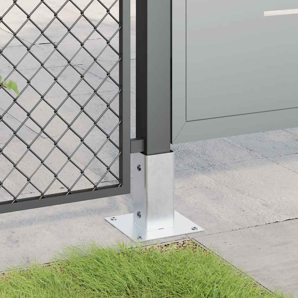 Pfostenträger Quadratisch 4Stk. Silber 71x71mm Verzinkter Stahl