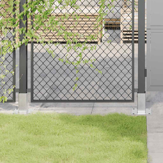 Pfostenträger Quadratisch 4Stk. Silber 71x71mm Verzinkter Stahl