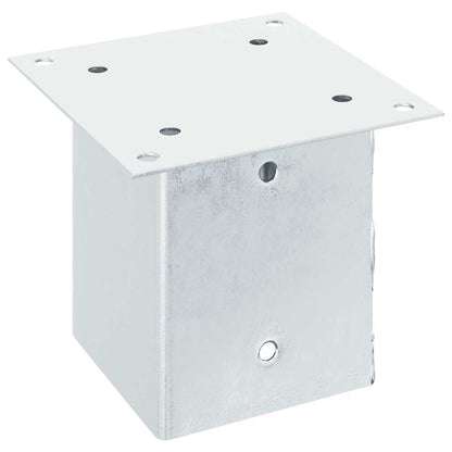 Pfostenträger Quadratisch 4Stk. Silber 121x121mm Stahl Verzinkt