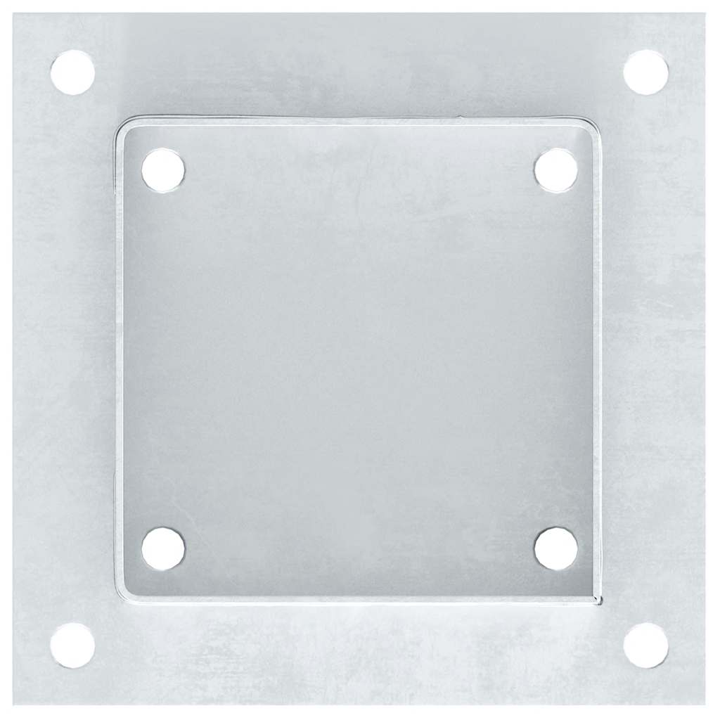Pfostenträger Quadratisch 12 Stk. 121x121 mm Stahl Verzinkt