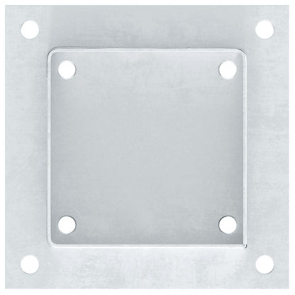 Pfostenträger Quadratisch 12 Stk. 121x121 mm Stahl Verzinkt