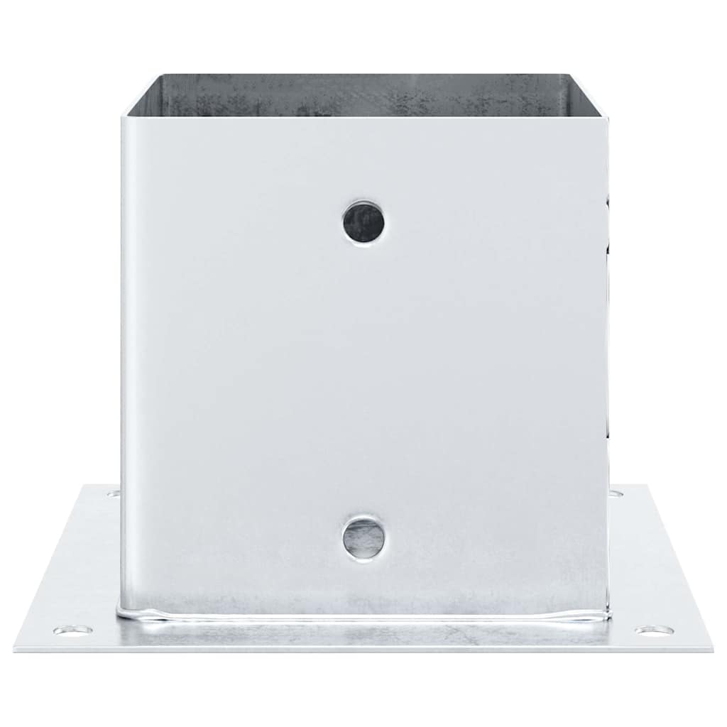 Pfostenträger Quadratisch 4Stk. Silber 141x141mm Stahl Verzinkt