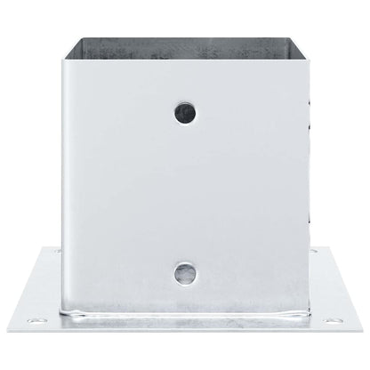 Pfostenträger Quadratisch 4Stk. Silber 141x141mm Stahl Verzinkt