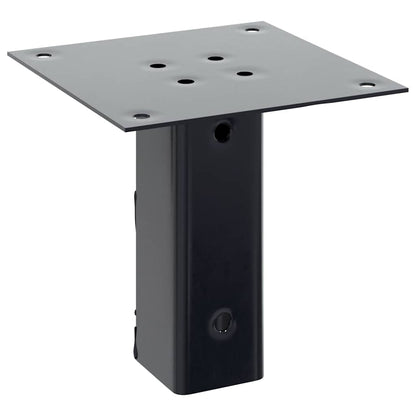 Pfostenträger Quadrat 4 Stk. 51x51 mm Pulverbeschichteter Stahl