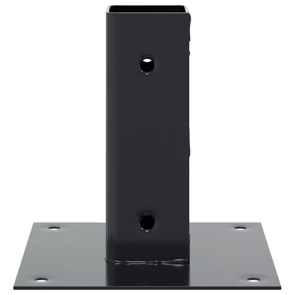Pfostenträger Quadrat 4 Stk. 51x51 mm Pulverbeschichteter Stahl