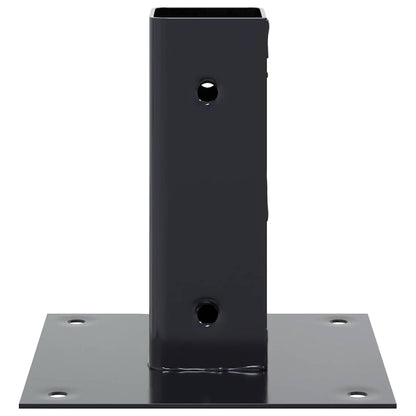 Pfostenträger Quadrat 4 Stk. 51x51 mm Pulverbeschichteter Stahl