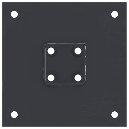 Pfostenträger Quadrat 4 Stk. 51x51 mm Pulverbeschichteter Stahl