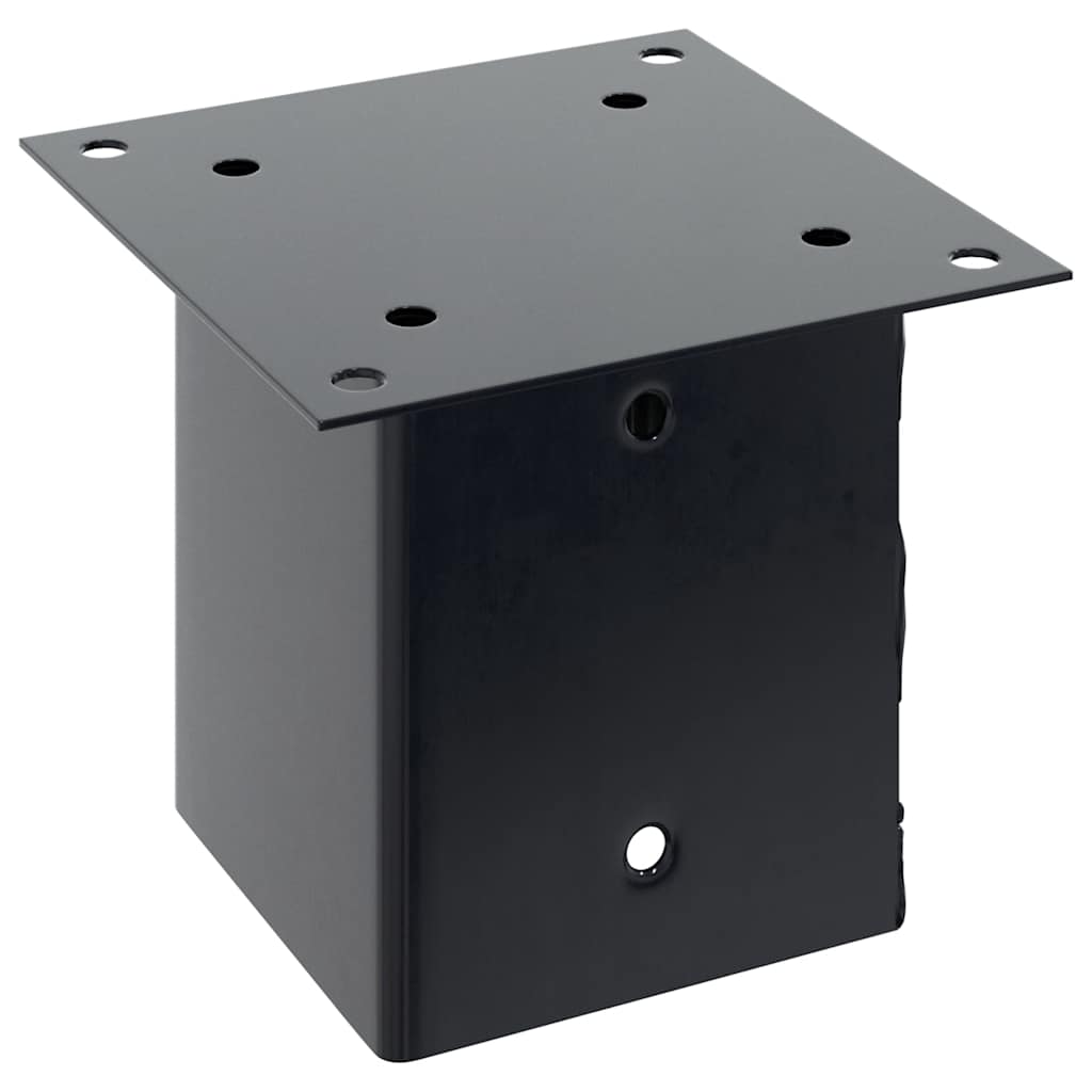 Pfostenträger Quadrat 4 Stk. 101x101 mm Stahl Pulverbeschichtet