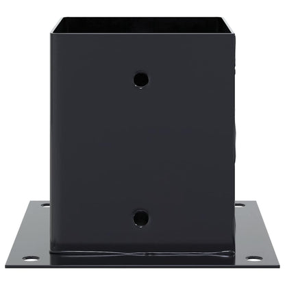 Pfostenträger Quadrat 4 Stk. 101x101 mm Stahl Pulverbeschichtet