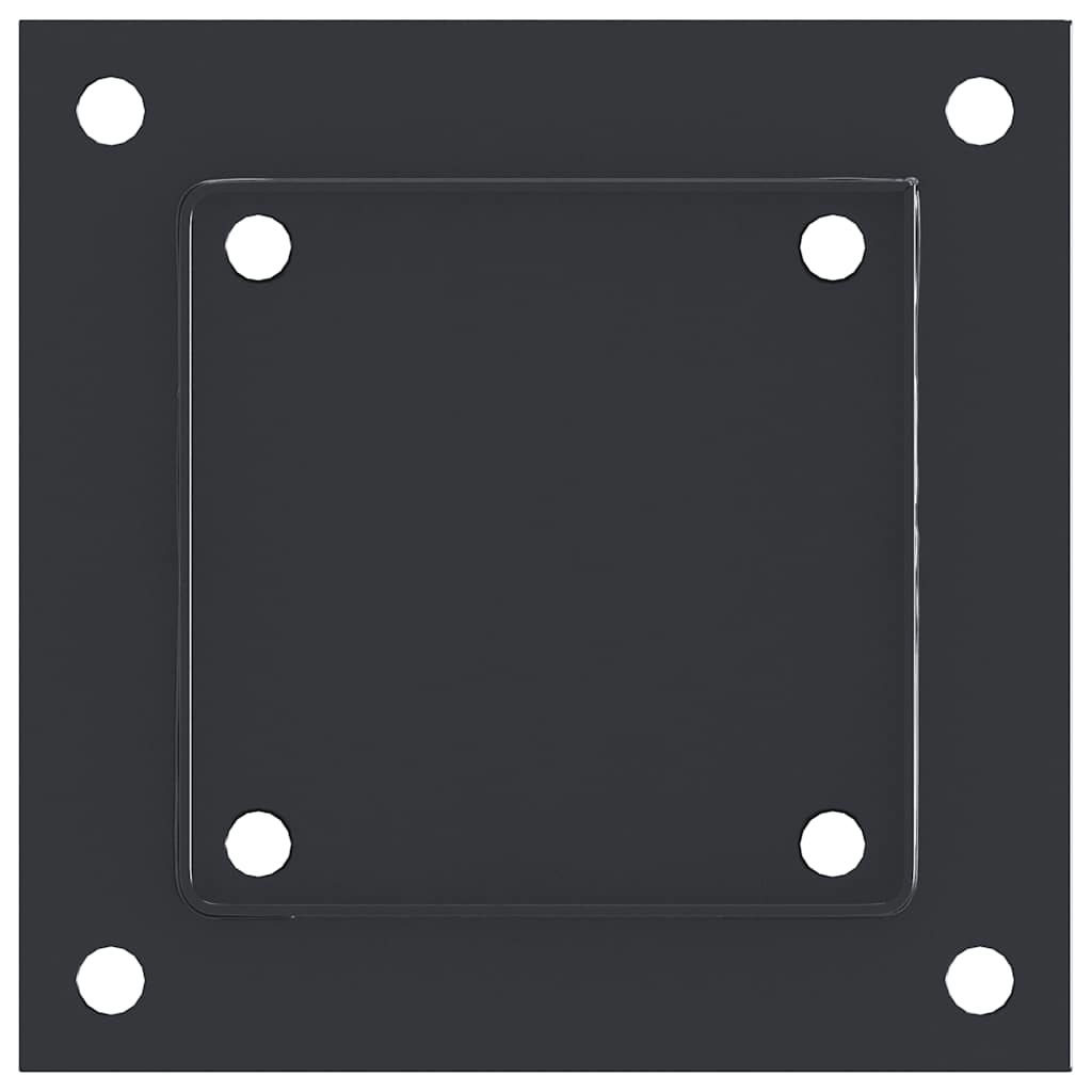 Pfostenträger Quadrat 4 Stk. 101x101 mm Stahl Pulverbeschichtet