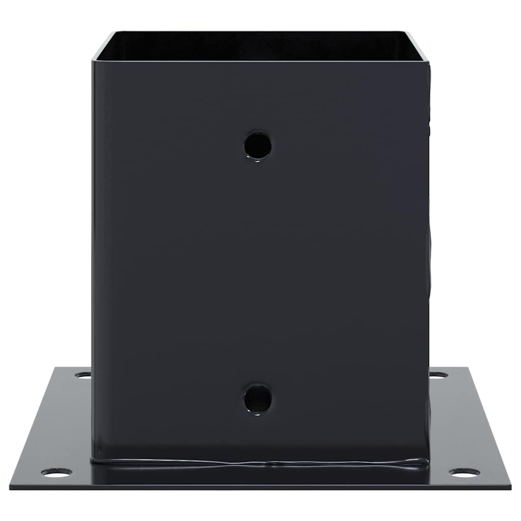 Pfostenträger Quadrat 4 Stk. 121x121 mm Stahl Pulverbeschichtet