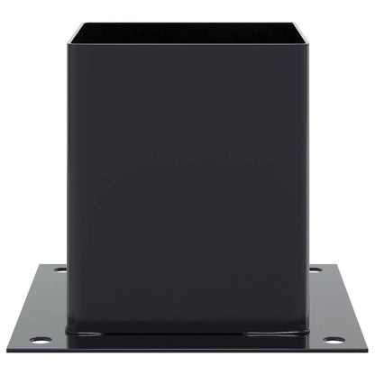 Pfostenträger Quadrat 4 Stk. 121x121 mm Stahl Pulverbeschichtet