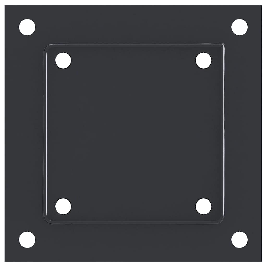 Pfostenträger Quadrat 4 Stk. 121x121 mm Stahl Pulverbeschichtet