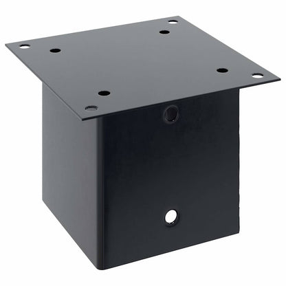 Pfostenträger Quadrat 4 Stk. 141x141 mm Stahl Pulverbeschichtet