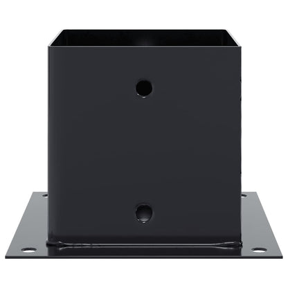 Pfostenträger Quadrat 4 Stk. 141x141 mm Stahl Pulverbeschichtet