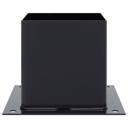 Pfostenträger Quadrat 4 Stk. 141x141 mm Stahl Pulverbeschichtet