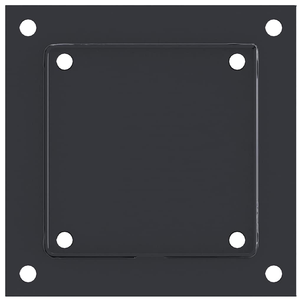 Pfostenträger Quadrat 4 Stk. 141x141 mm Stahl Pulverbeschichtet