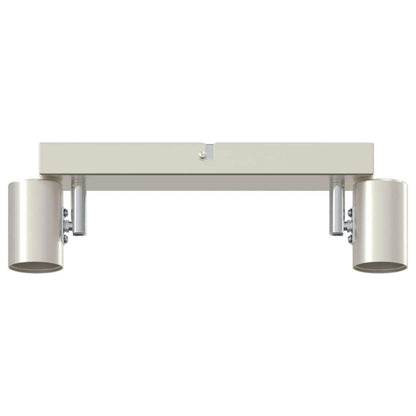 Deckenstrahler Nickel-gebürstet 26 x 6.5 x 11.5 cm Stahl