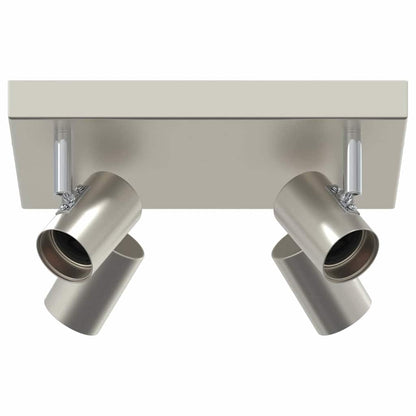 Deckenstrahler Gebürstetes Nickel 26.5 x 26 x 11.5 cm Stahl