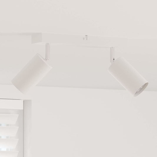 Deckenstrahler Weiß 26 x 5.5 x 16.5 cm Stahl