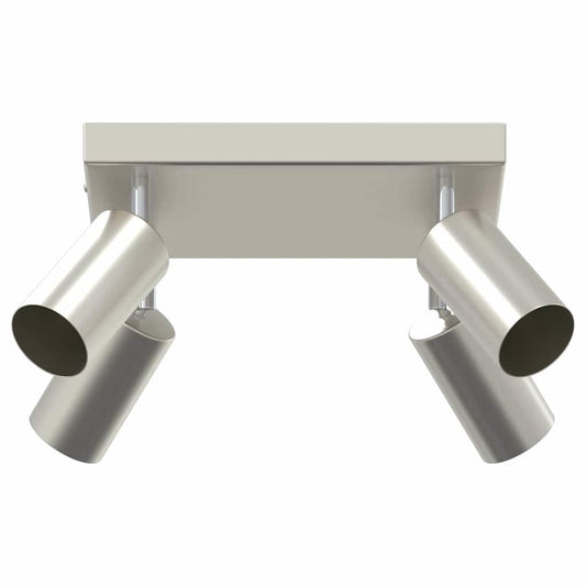 Deckenstrahler Gebürstetes Nickel 26 x 26 x 16.5 cm Stahl