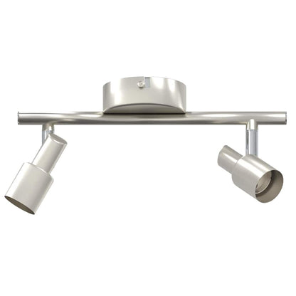 Deckenstrahler Gebürstetes Nickel 25.5 x 8 x 11 cm Stahl
