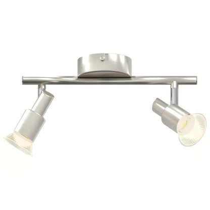 Deckenstrahler Gebürstetes Nickel 25.5 x 8 x 11 cm Stahl