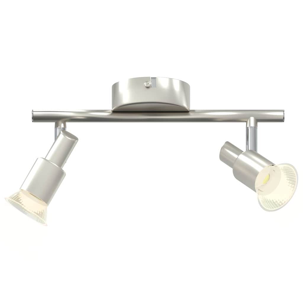 Deckenstrahler Gebürstetes Nickel 25.5 x 8 x 11 cm Stahl