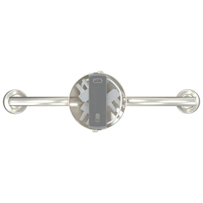 Deckenstrahler Gebürstetes Nickel 25.5 x 8 x 11 cm Stahl