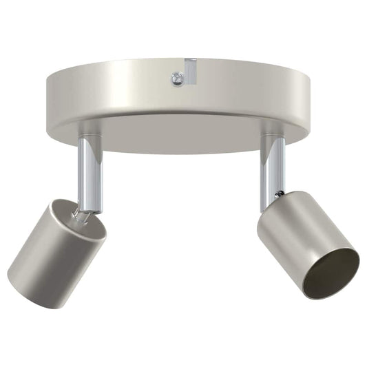 Deckenstrahler Gebürstetes Nickel 12 x 8 cm Stahl