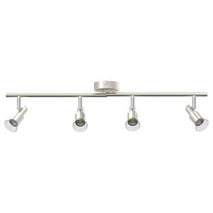 Deckenstrahler Gebürstetes Nickel 70 x 9 x 12.5 cm Stahl