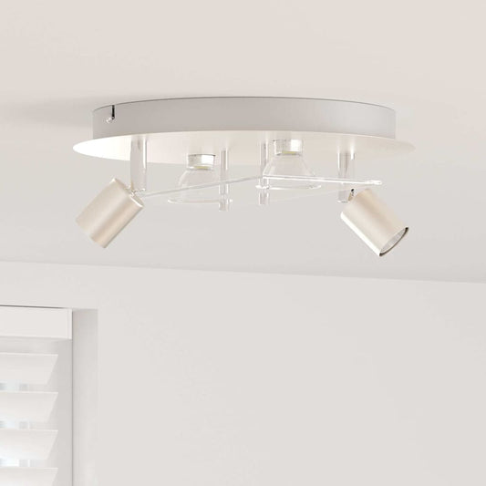 Deckenstrahler Silber 29 x 29 x 11 cm Stahl und Glas