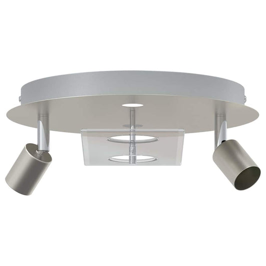 Deckenstrahler Silber 29 x 29 x 11 cm Stahl und Glas