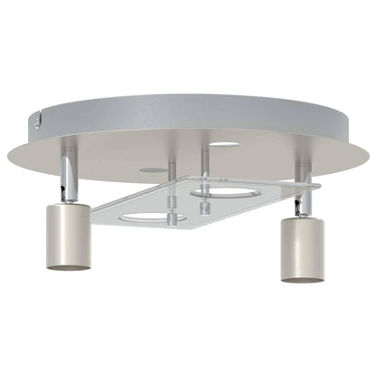 Deckenstrahler Silber 29 x 29 x 11 cm Stahl und Glas