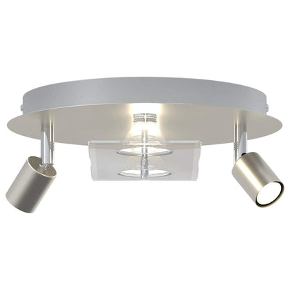Deckenstrahler Silber 29 x 29 x 11 cm Stahl und Glas
