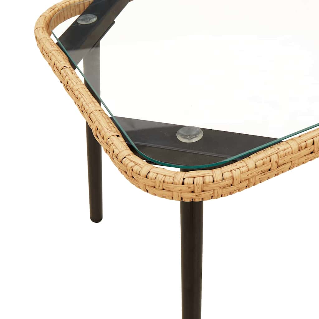 Couchtisch Braun und Schwarz 90 x 45 x 43 cm