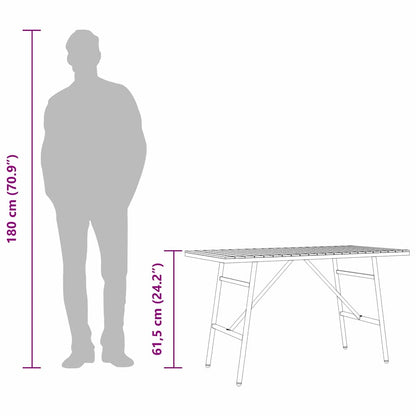 Esstisch Braun 110 x 55 x 62 cm Massivholz Akazie