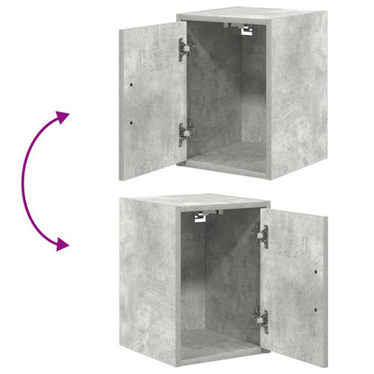 Garagenschränke 2 Stk. Betongrau Holzwerkstoff