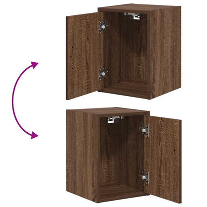 Garagenschränke 2 Stk. Braun Eichen-Optik Holzwerkstoff