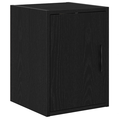 Garagenschränke 2 Stk. Schwarz Holzwerkstoff