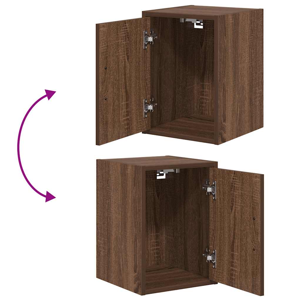 Garagenschränke 2 Stk. Braun Eichen-Optik Holzwerkstoff