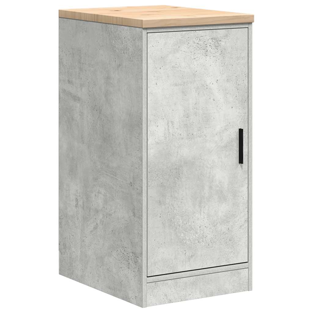 Garagenschränke 2 Stk. Betongrau Holzwerkstoff