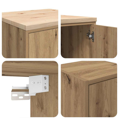 Garagenschränke 2 Stk. Artisan-Eiche Holzwerkstoff