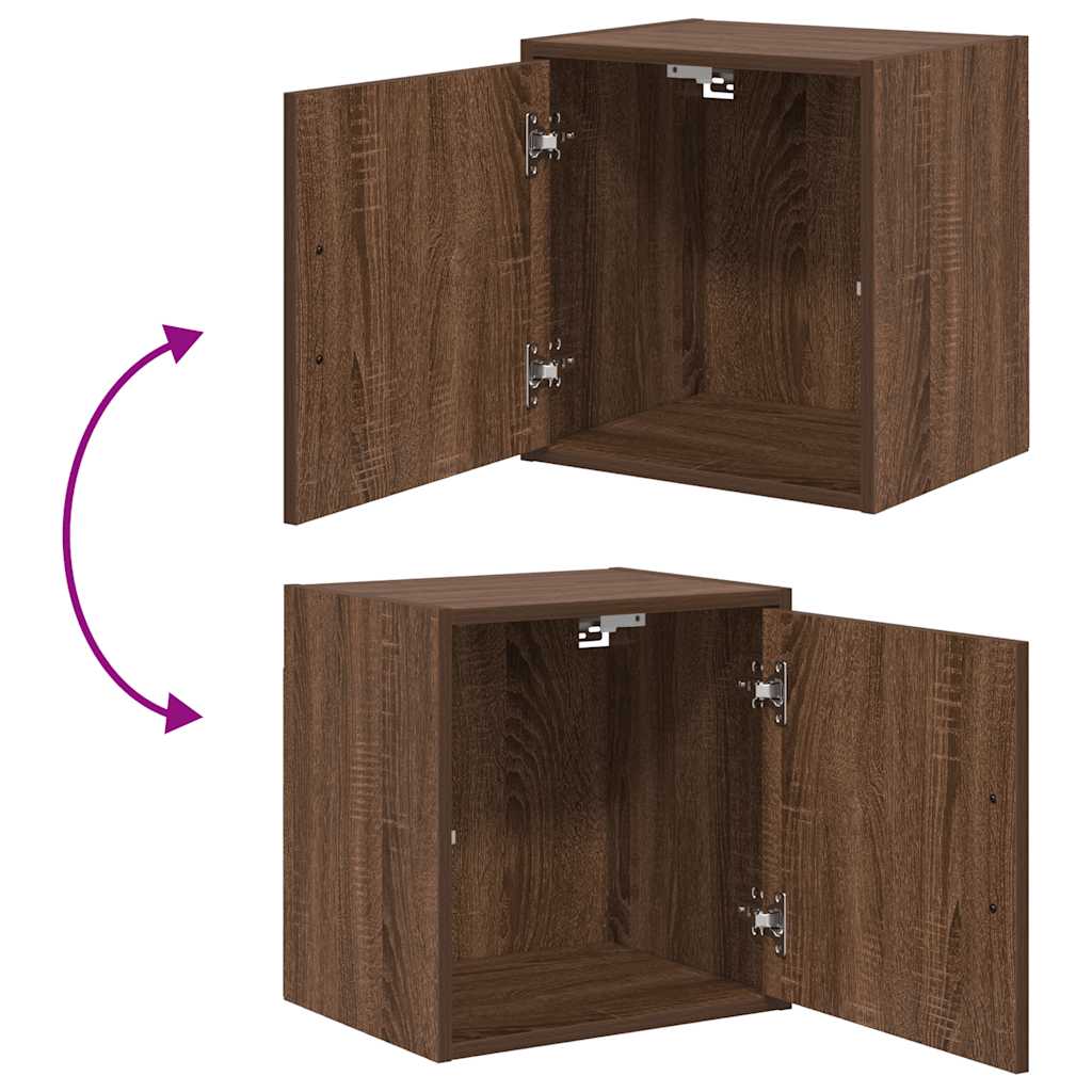 Garagenschränke 2 Stk. Braun Eichen-Optik Holzwerkstoff