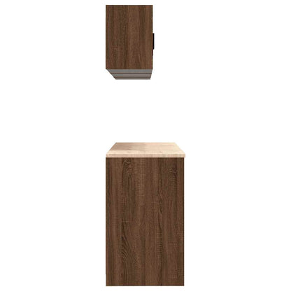 Garagenschränke 6 Stk. Braun Eichen-Optik Holzwerkstoff